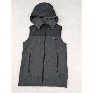 Burton Durable Goods Women's S Vest Gray Hooded Snowboarding Skiing